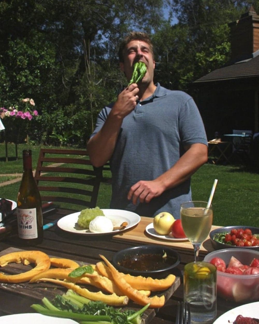 A barbecue photo → a Baroque tableau — before