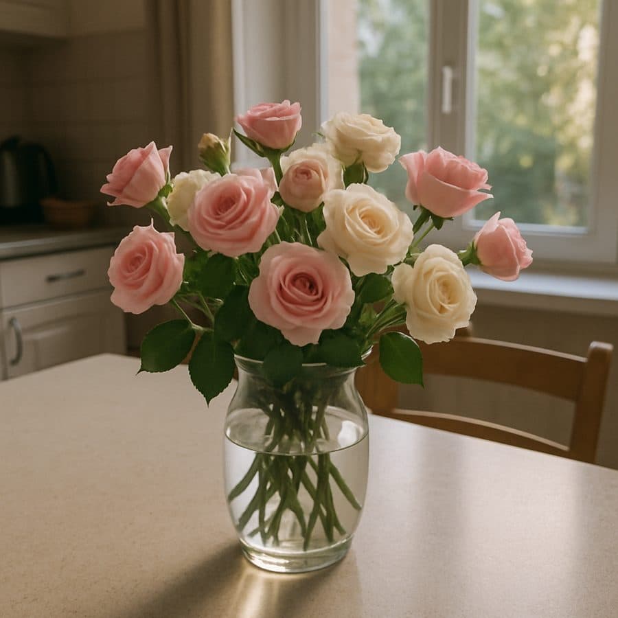 A bouquet → a botanical masterwork — before
