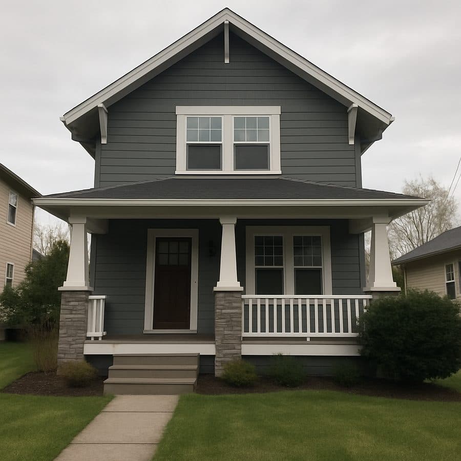 A home → a Romantic landscape — before