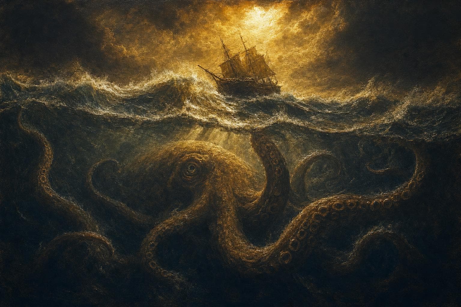 Mythological portrait — Kraken