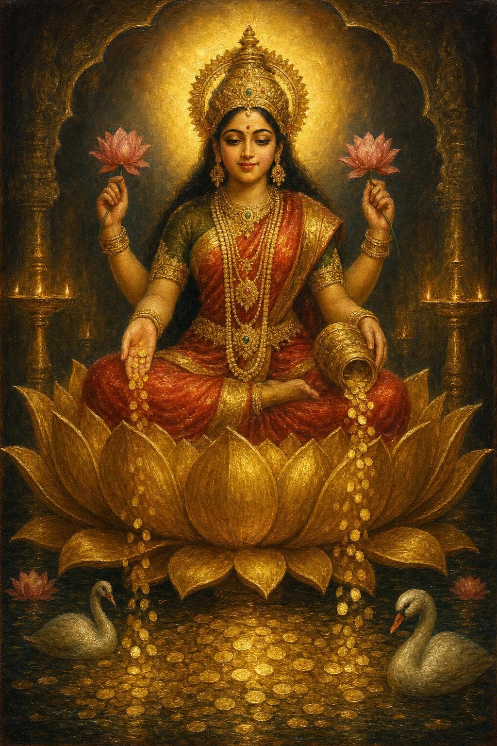 Mythological portrait — Lakshmi