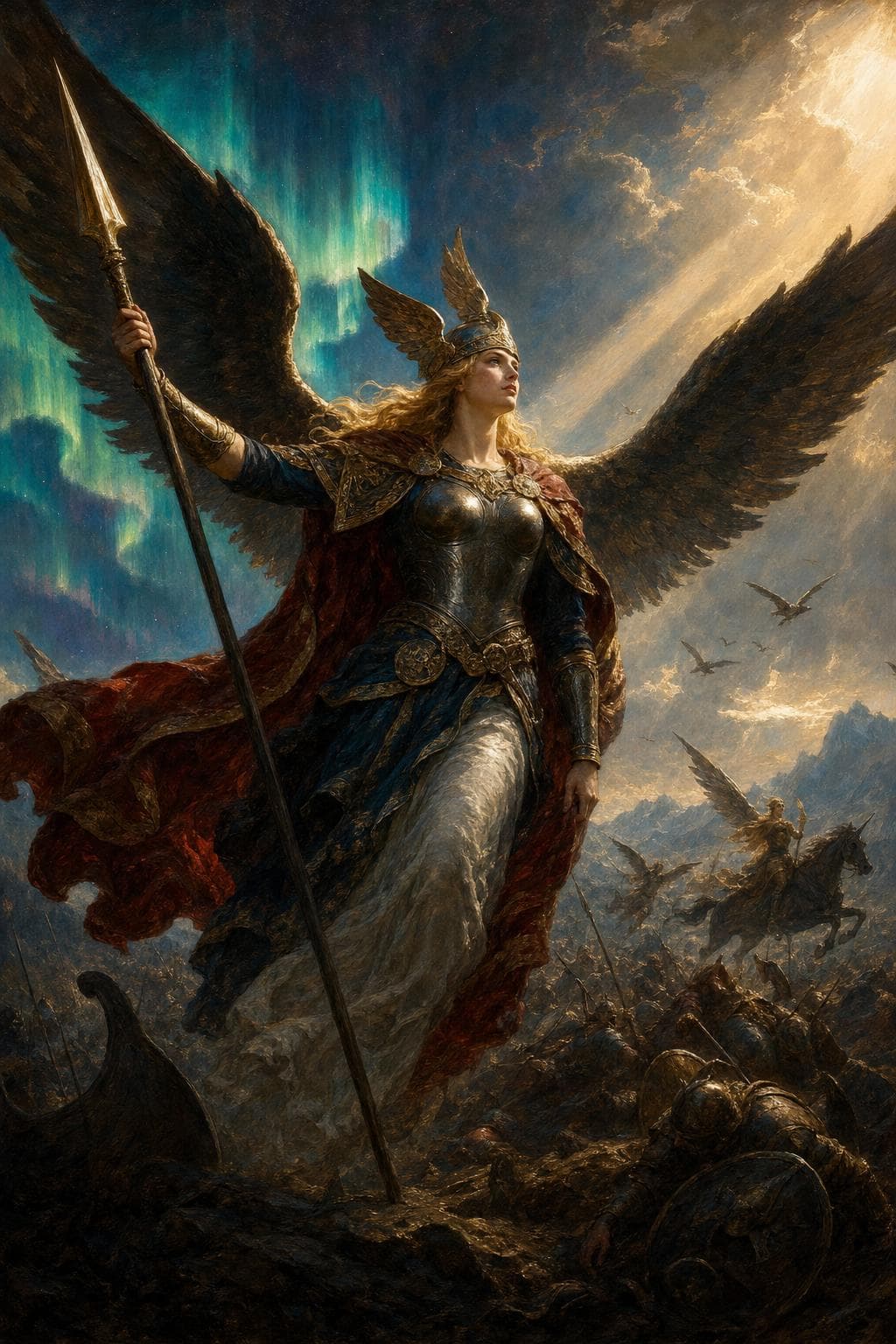 Mythological portrait — Valkyrie