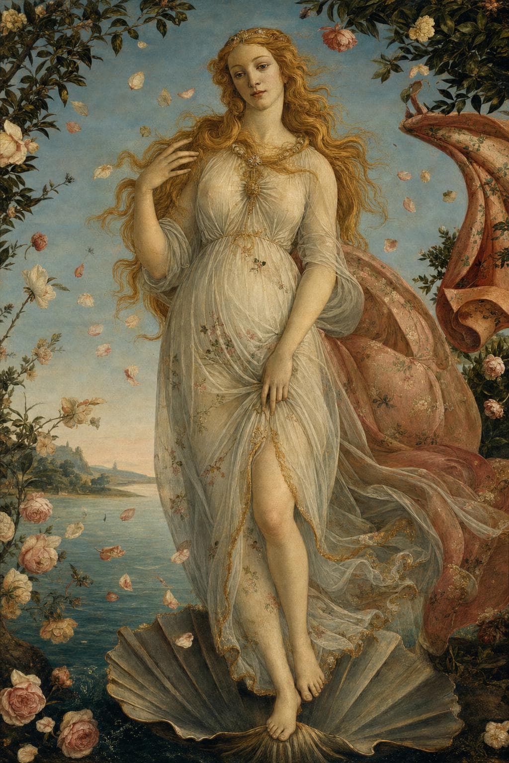 Myth in the style of Botticelli