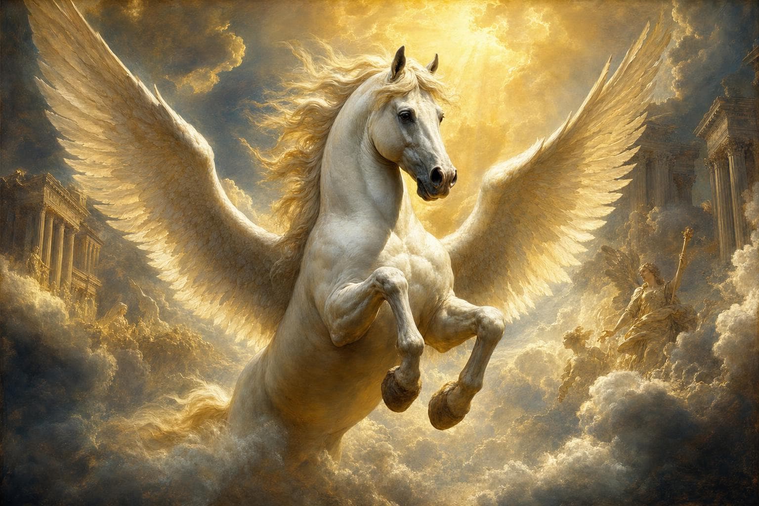 Animals rendered as myth